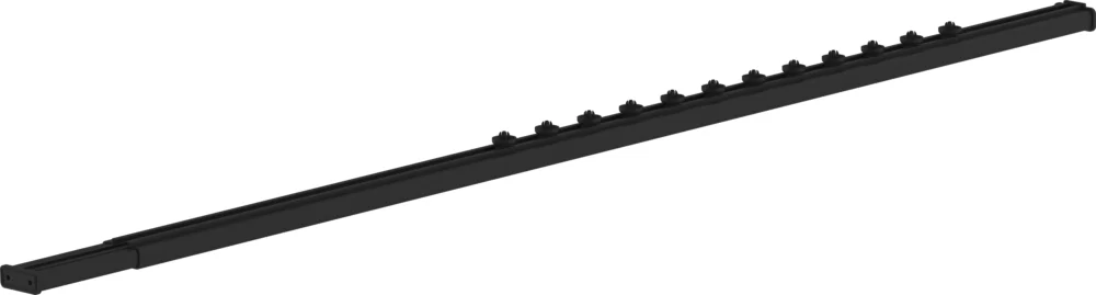 Rail pour rideau de douche Noir mat Prix Bas